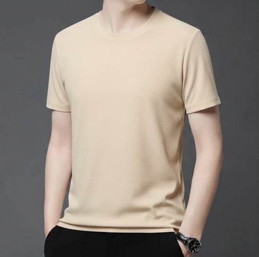 Premium Cotton T-Shirt for Men – Beige | Regular Fit Casual Wear