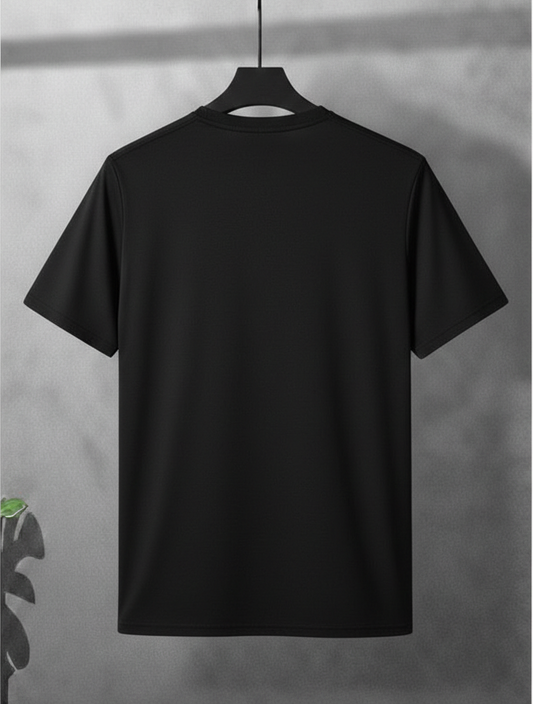 Premium Cotton T-Shirt for Men – Black | Regular Fit Casual Wear