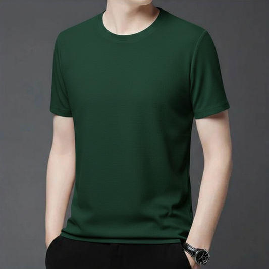 Premium Cotton T-Shirt for Men – Green | Regular Fit Casual Wear