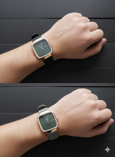 CK Stylish Square Dial Smooth Rubber Strap Watch – Casual | Formal