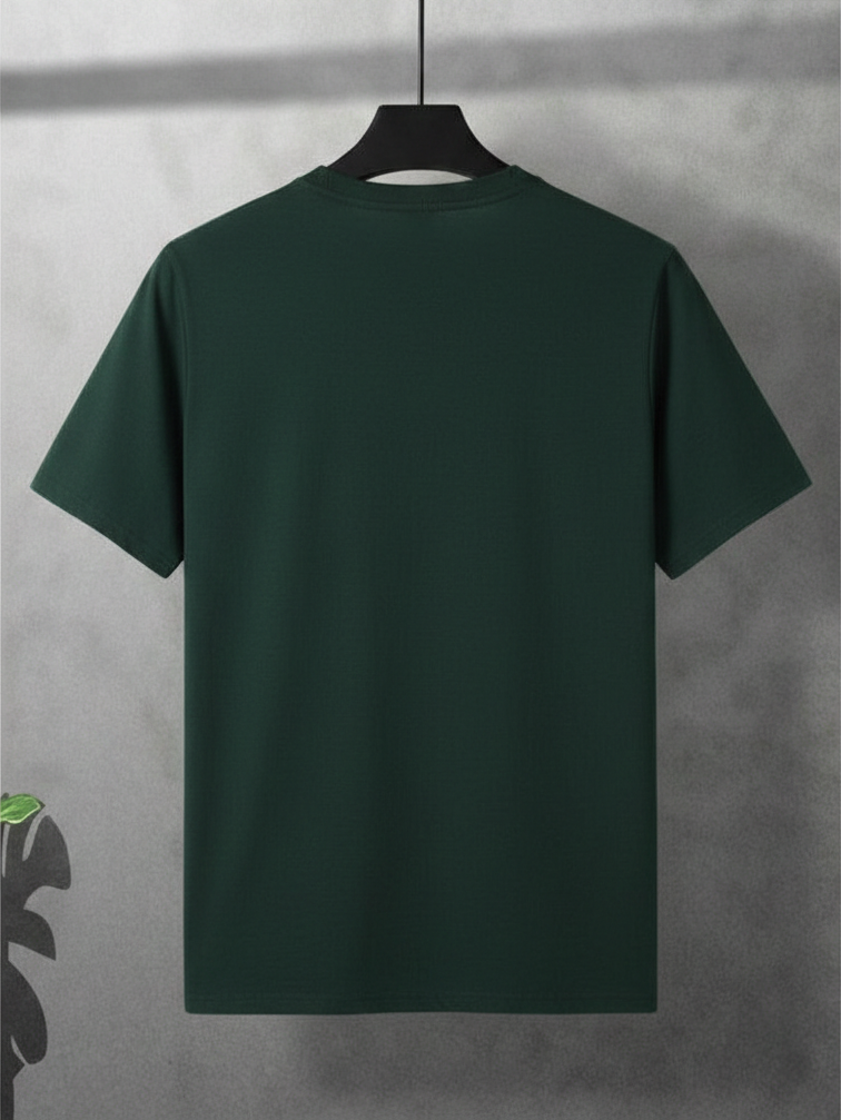 Premium Cotton T-Shirt for Men – Green | Regular Fit Casual Wear