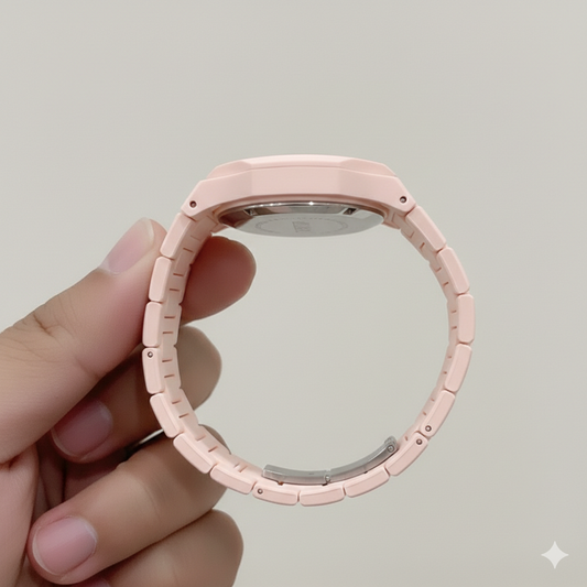 Arabic Aura Pink Watch – Modern & Stylish