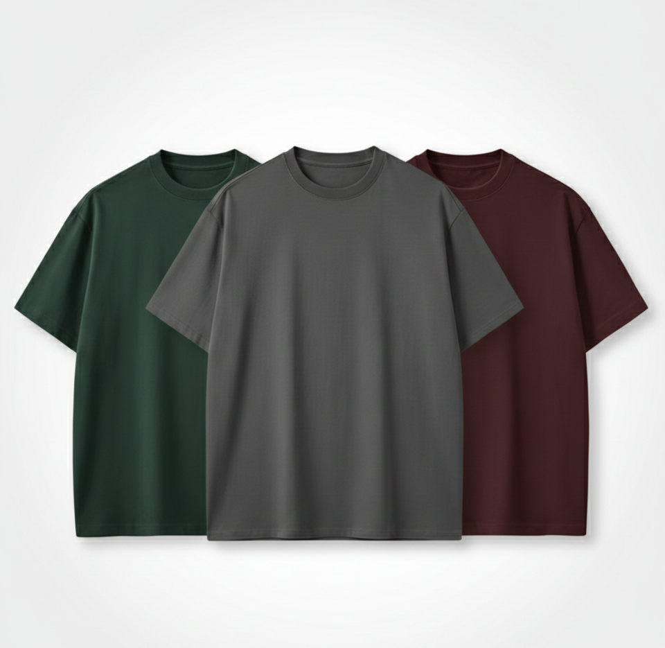 Pack of 3 Premium T-Shirt for Men | Regular Fit Casual Wear