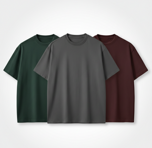 Pack of 3 Premium T-Shirt for Men | Regular Fit Casual Wear