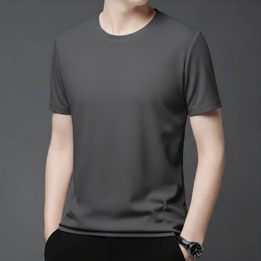 Premium Cotton T-Shirt for Men – Gray | Regular Fit Casual Wear