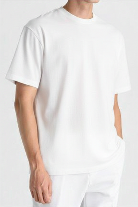 Premium Cotton T-Shirt for Men – White | Regular Fit Casual Wear