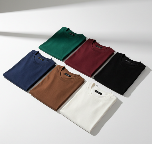 Pack of 6 Premium T-Shirt for Men | Regular Fit Casual Wear