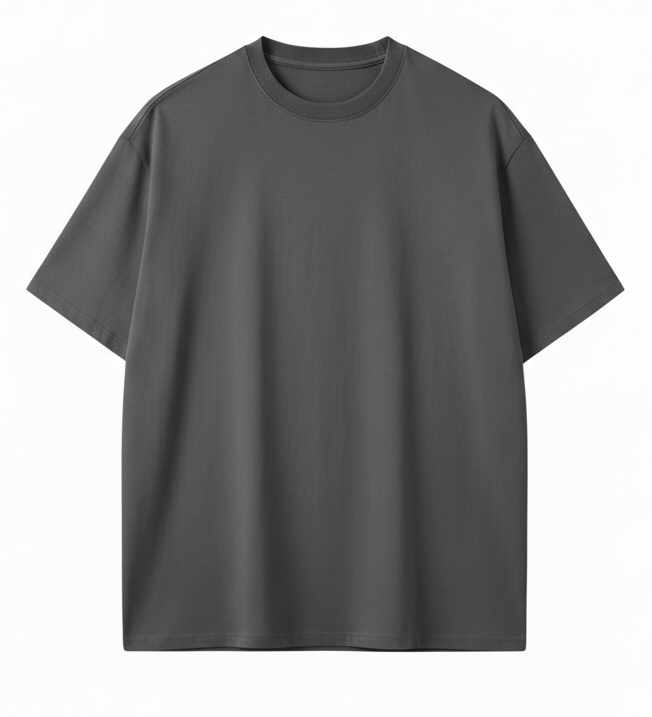 Premium Cotton T-Shirt for Men – Gray | Regular Fit Casual Wear
