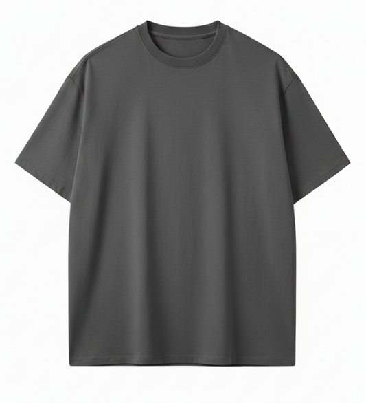 Premium Cotton T-Shirt for Men – Gray | Regular Fit Casual Wear