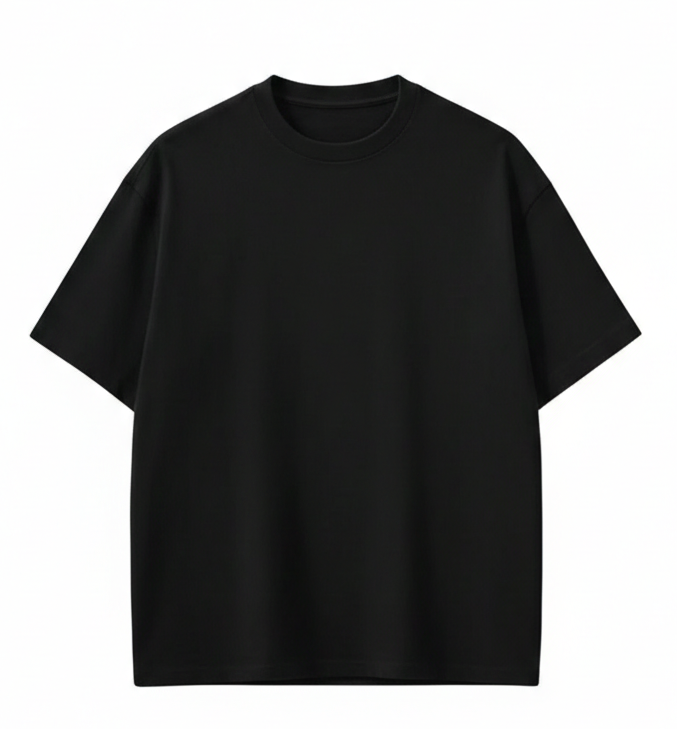 Premium Cotton T-Shirt for Men – Black | Regular Fit Casual Wear
