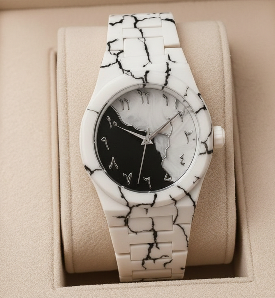 Arabic Aura Black Watch – Modern & Stylish