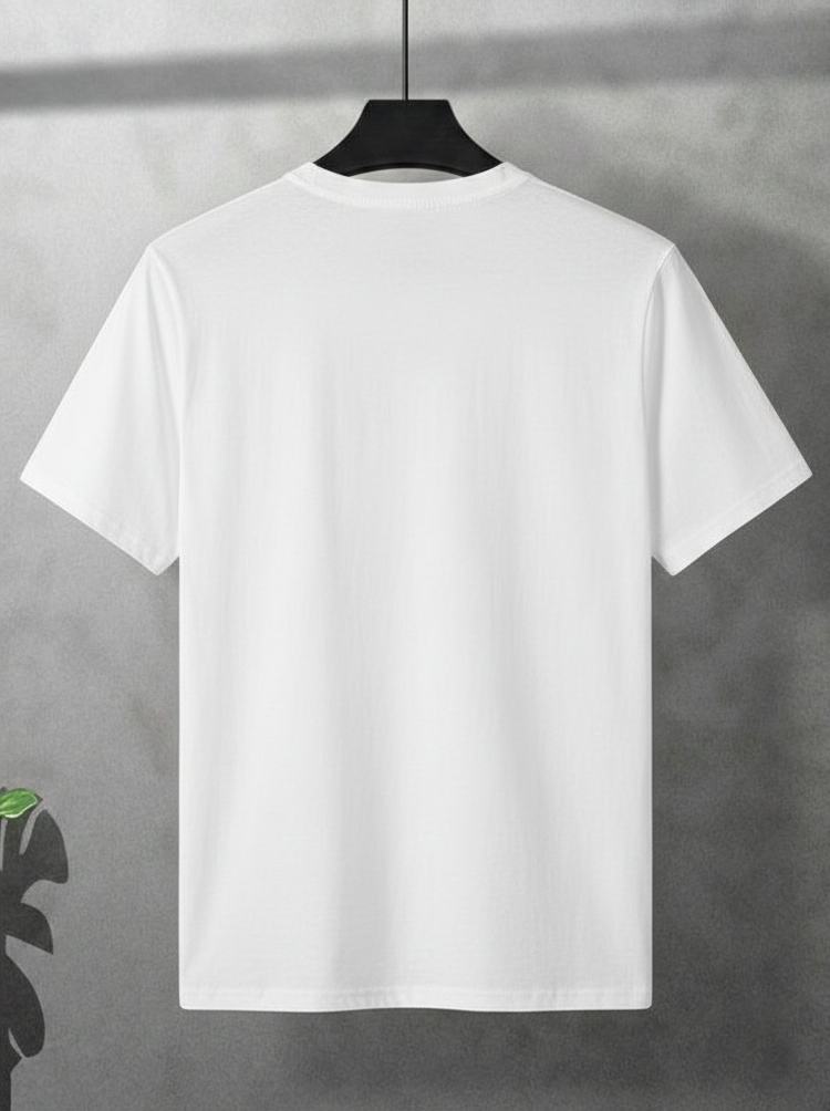 Premium Cotton T-Shirt for Men – White | Regular Fit Casual Wear