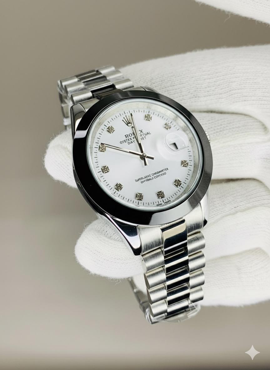 Ro-lex  Jubilee Watch – Mechanical | Black | Two Tone Steel | Classic Men’s Edition