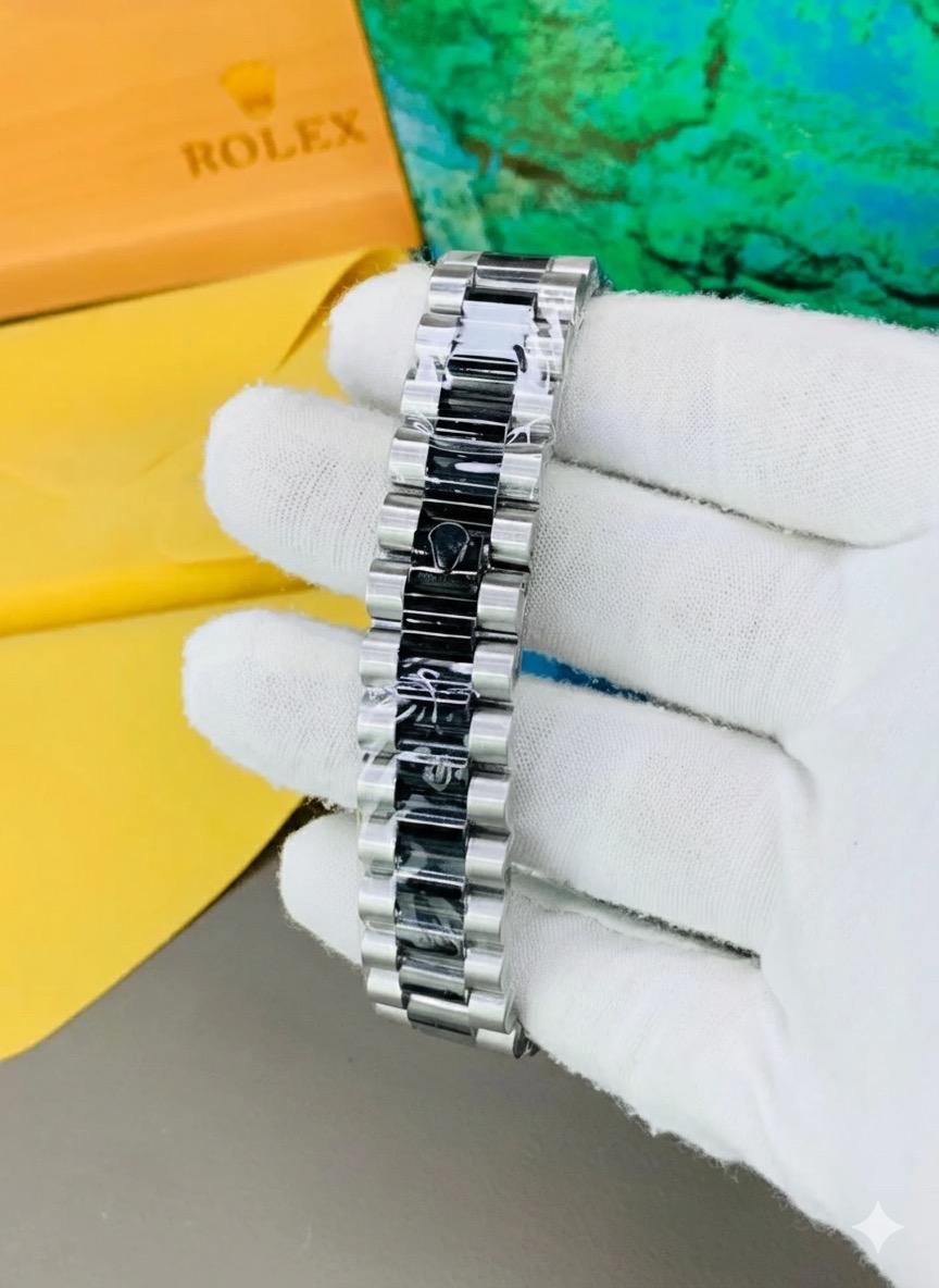 Ro-lex  Jubilee Watch – Mechanical | Black | Two Tone Steel | Classic Men’s Edition