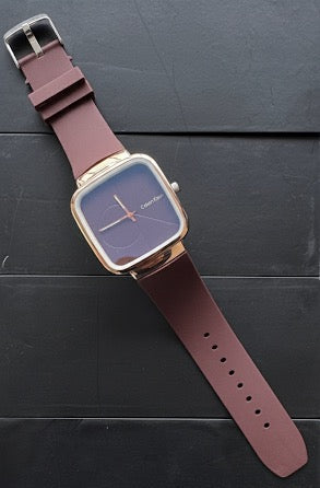 Pack of 2 CK Square Dial Silicone Strap Watch – Casual | Formal