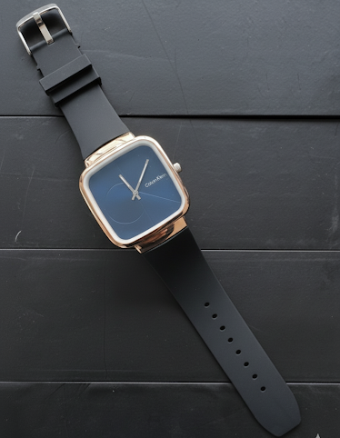 CK Square Dial Smooth Silicone Strap Watch – Casual | Formal