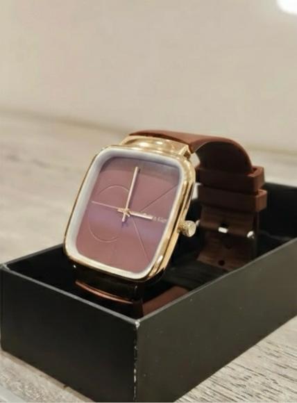 Pack of 2 CK Square Dial Silicone Strap Watch – Casual | Formal