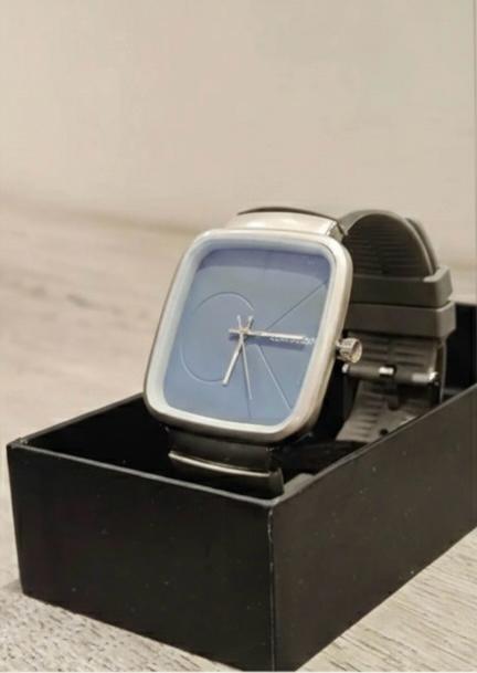 Pack of 2 CK Square Dial Silicone Strap Watch – Casual | Formal