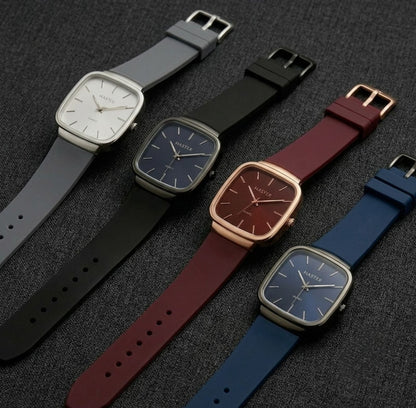 Pack of 5 Master Quartz Silicon Strap Watch | Casual & Formal Wear