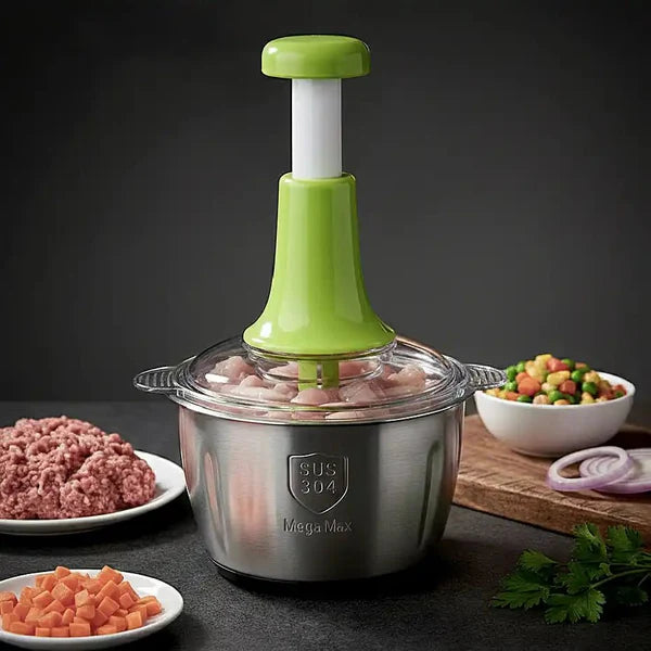 Multi-Functional Hand Press Manual Steel Chopper 2L