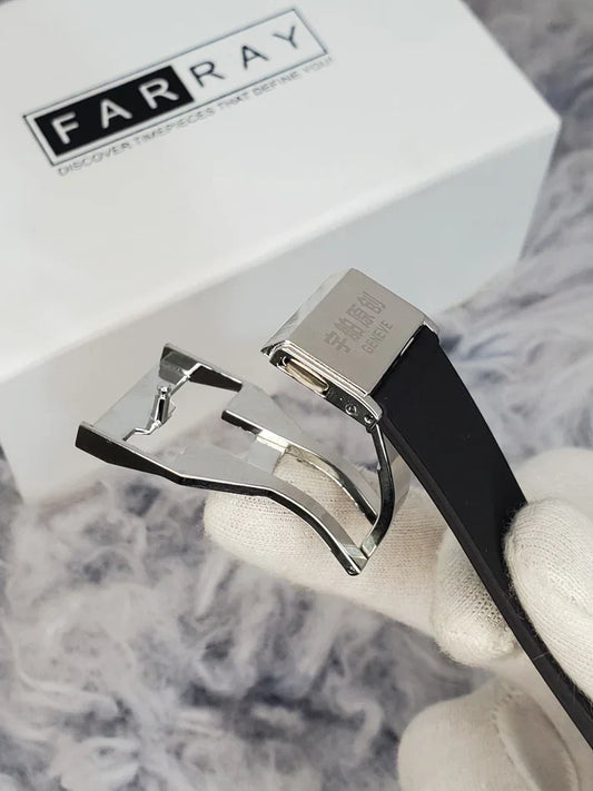 Hublot Luxury Watch for Men – Stylish Gray Leather Strap Watch